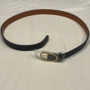 Elegant dark blue  and Gold Women's Belt